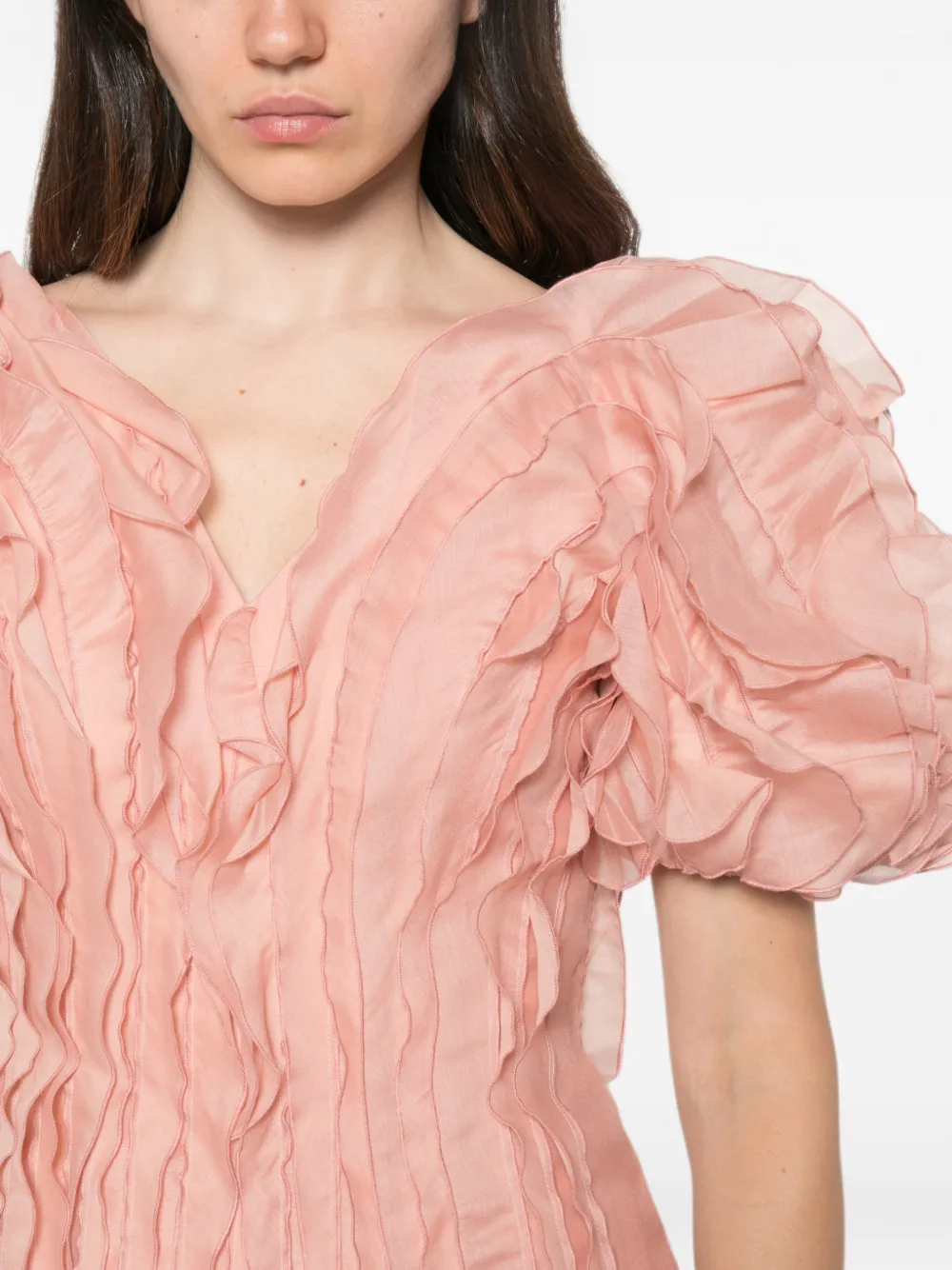 Aje Seraphina midi-jurk Roze