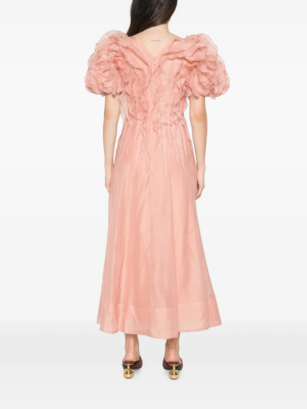Aje Seraphina midi-jurk Roze