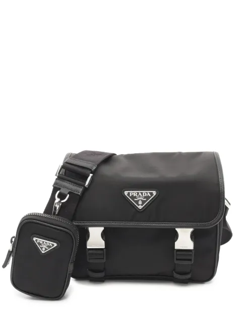 Prada Pre-Owned bandolera messenger Tessuto con cremallera y hebilla 2013-2026