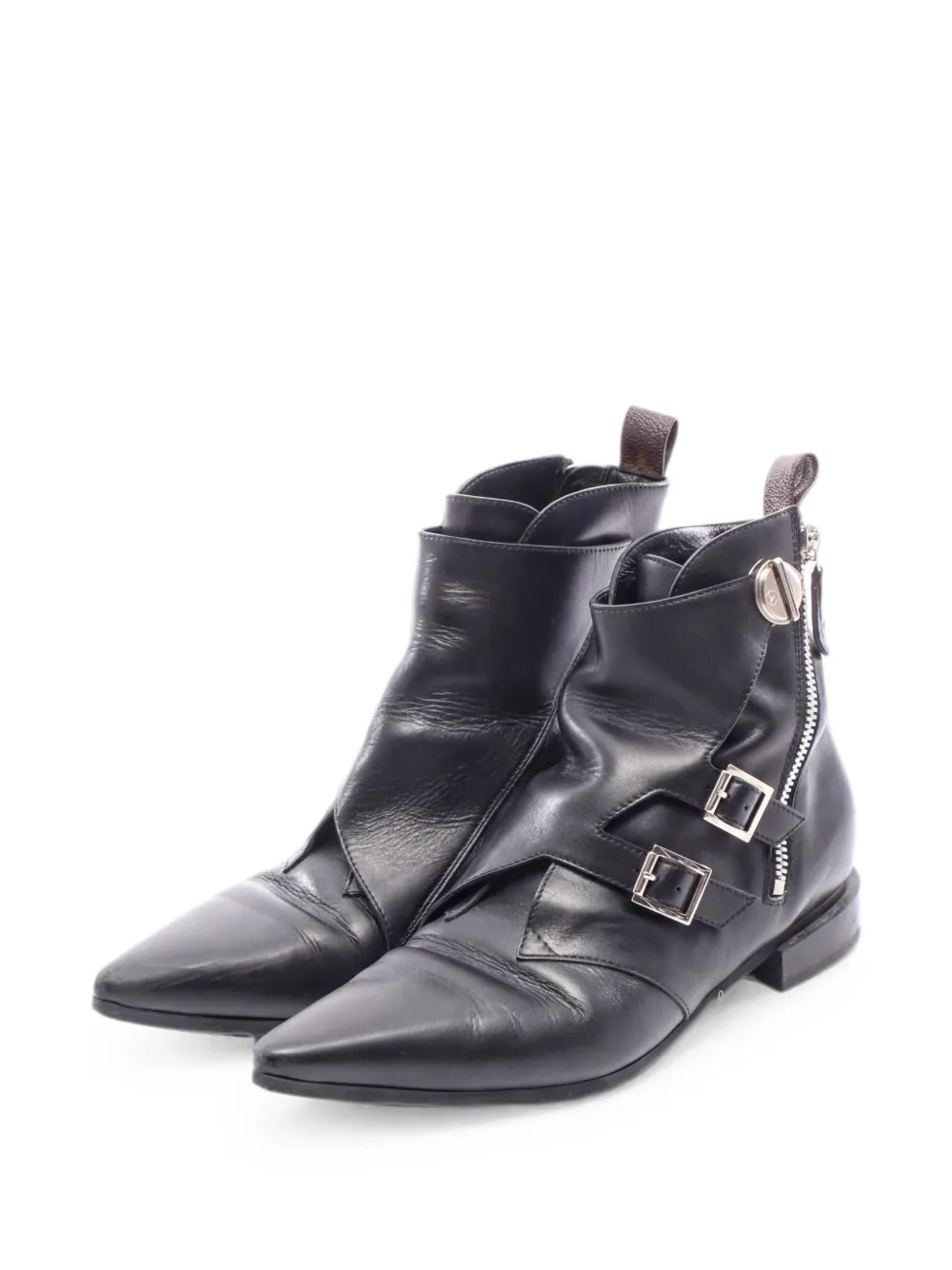 Louis Vuitton Pre-Owned 2000s Stiefeletten mit Jumble Line-Schnalle - Schwarz