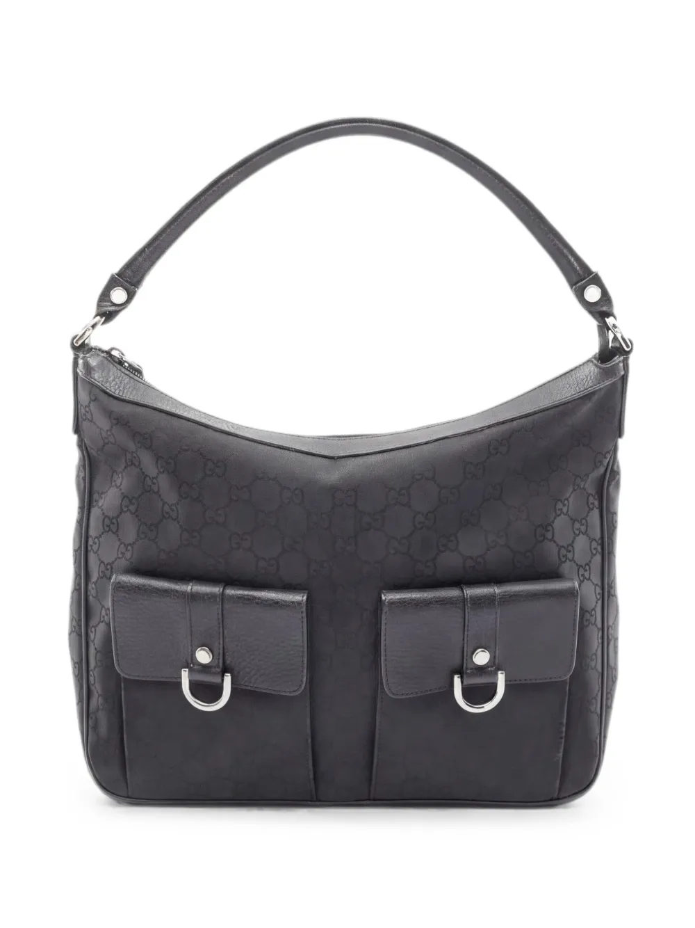 Gucci Pre-Owned 2000s GG Abbey monogram shoulder bag - Nero