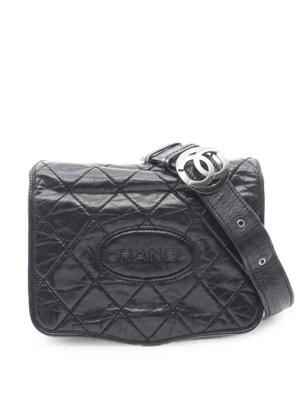 CHANEL Pre-Owned 2005-2006 Wild Stitch calfskin shoulder bag - Nero