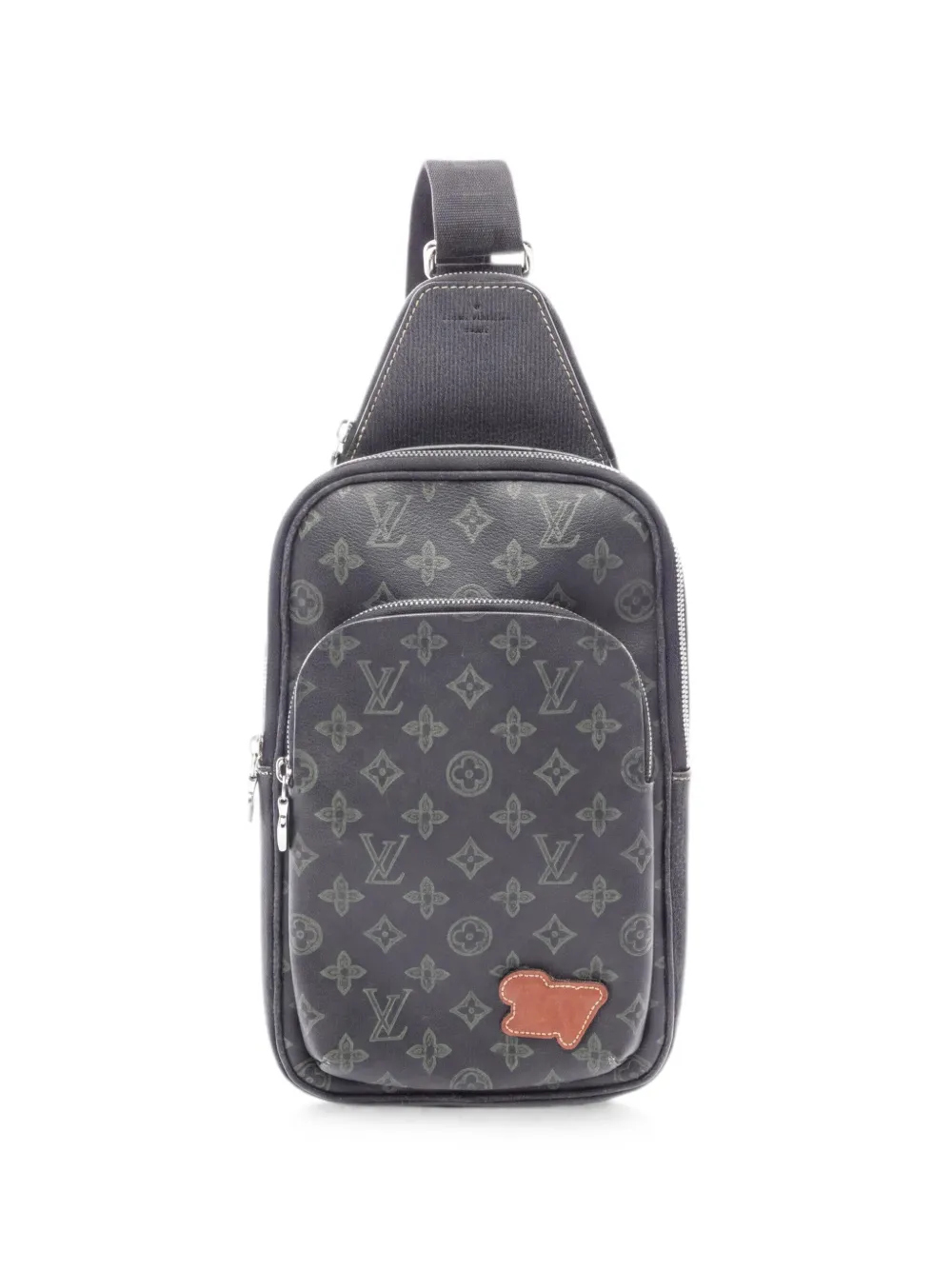 Louis Vuitton Pre-Owned 2010s Fall Monogram Records Avenue sling bag - Verde