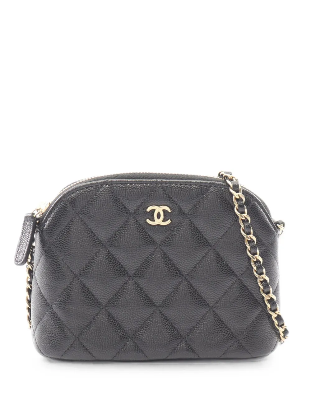 CHANEL Pre-Owned 2021s Timeless Classic caviar leather cross body bag - Black