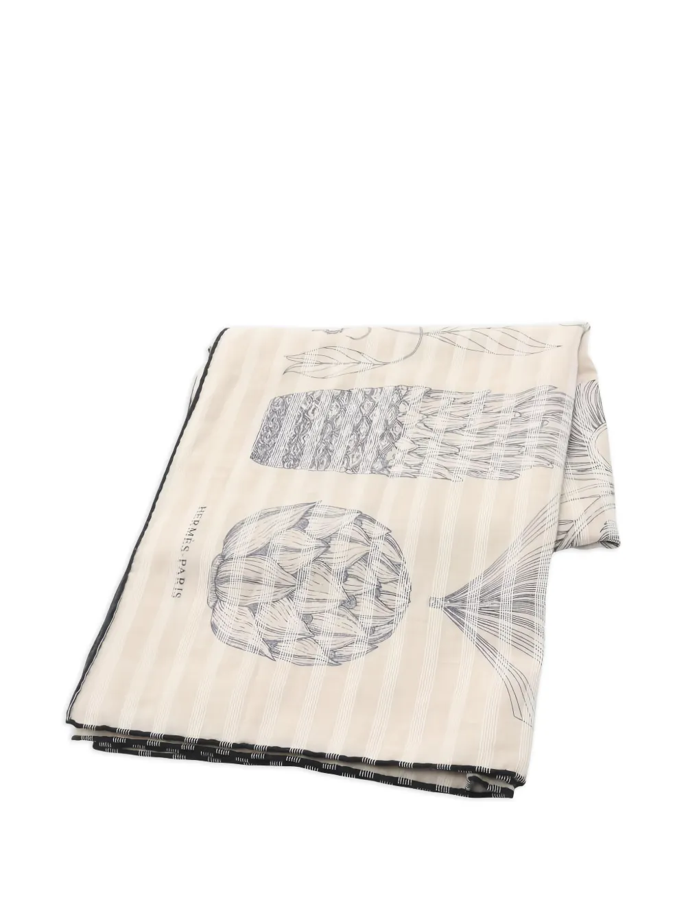Hermès Pre-Owned 2020s Index Palmarum scarf - Nude