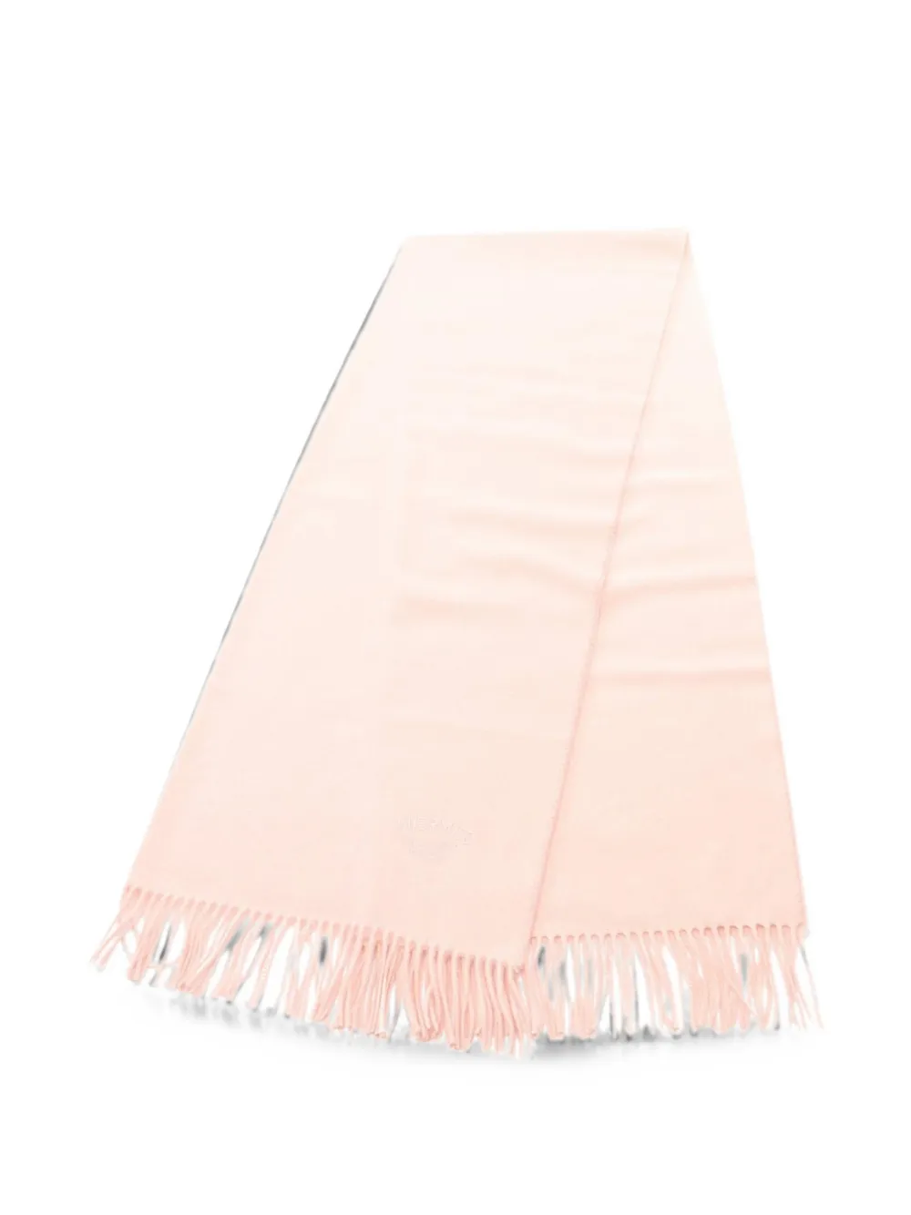 Hermès Pre-Owned 2010s logo-embroidered cashmere scarf - Pink