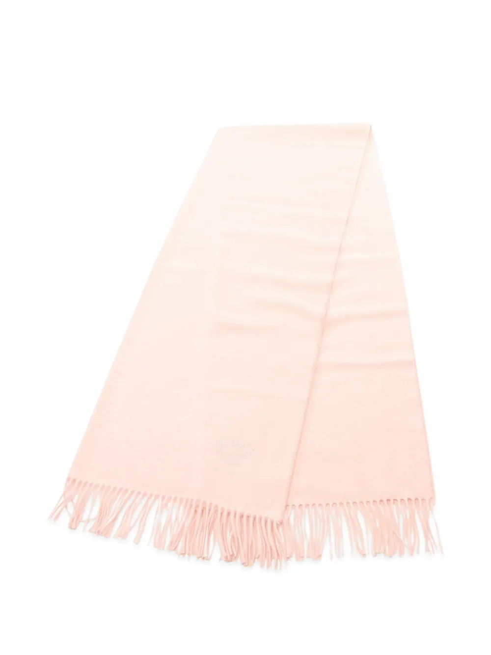 Hermès Pre-Owned 2010s logo-embroidered scarf - Rosa