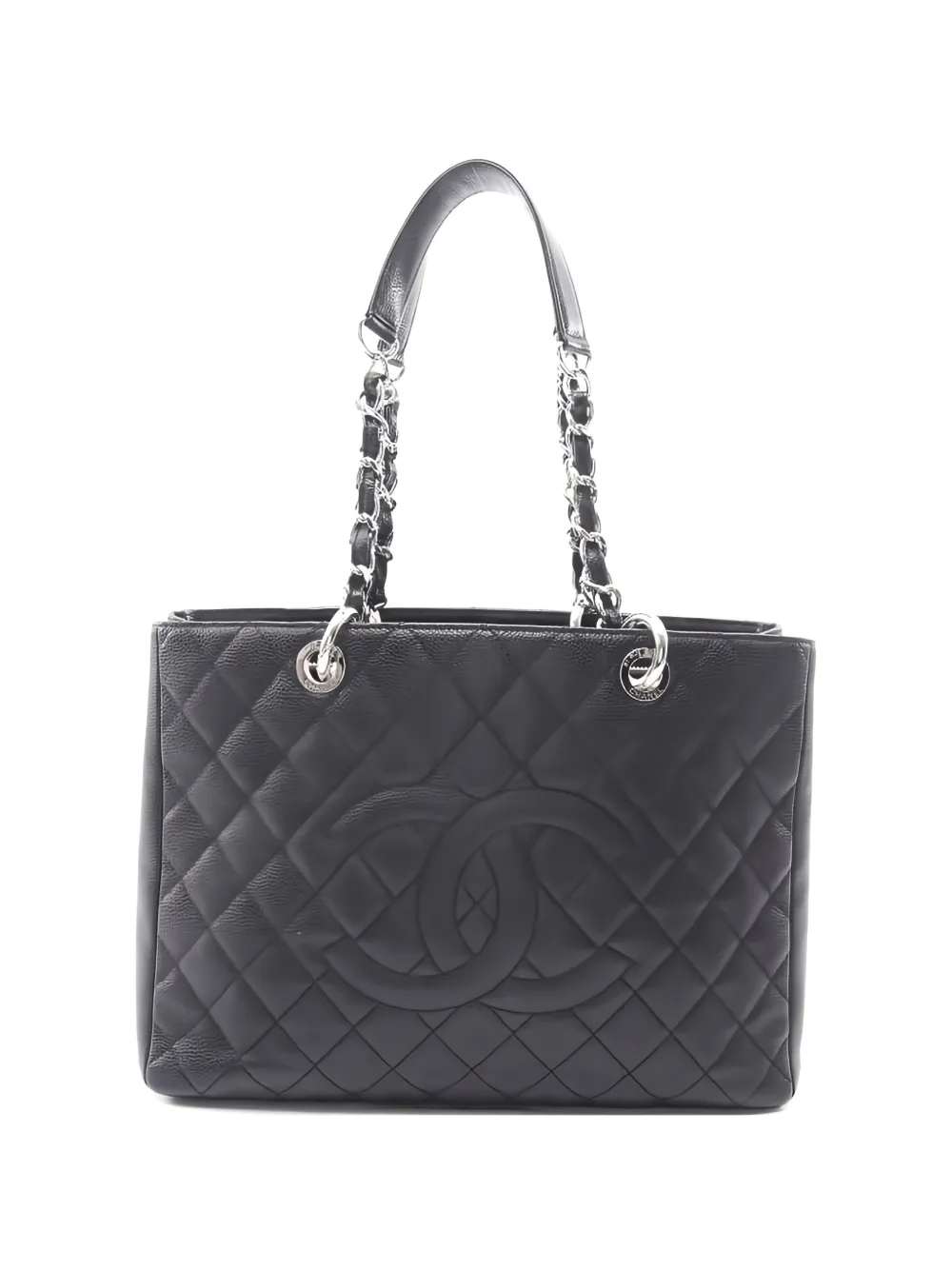 CHANEL Pre-Owned 2010-2011 GST Grand quilted leather tote bag - Schwarz