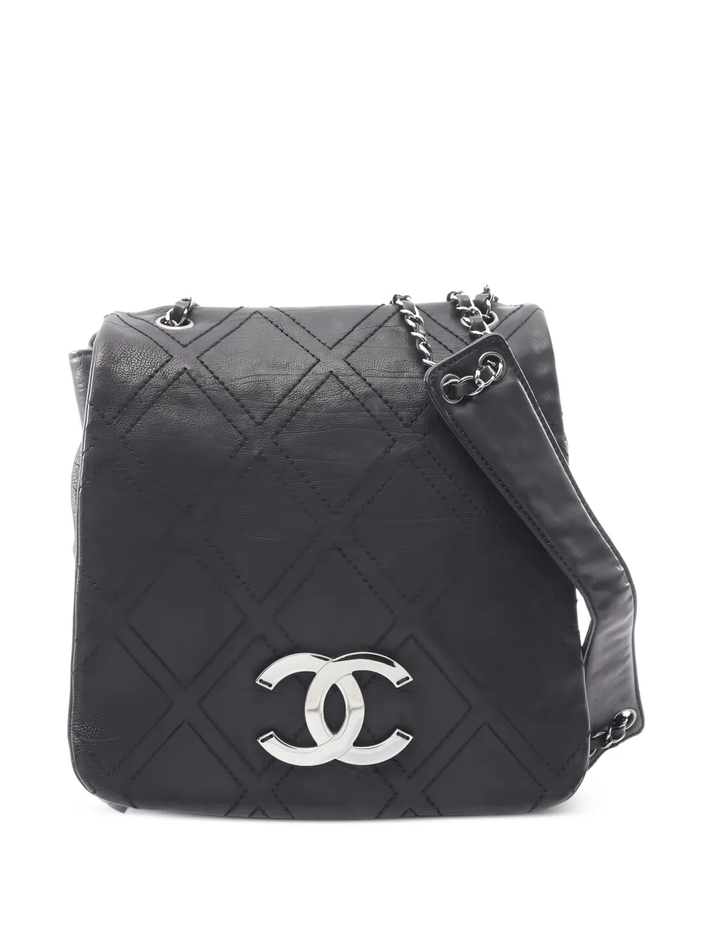 CHANEL Pre-Owned 2005-2006 diamond-stitch chain shoulder bag - Nero