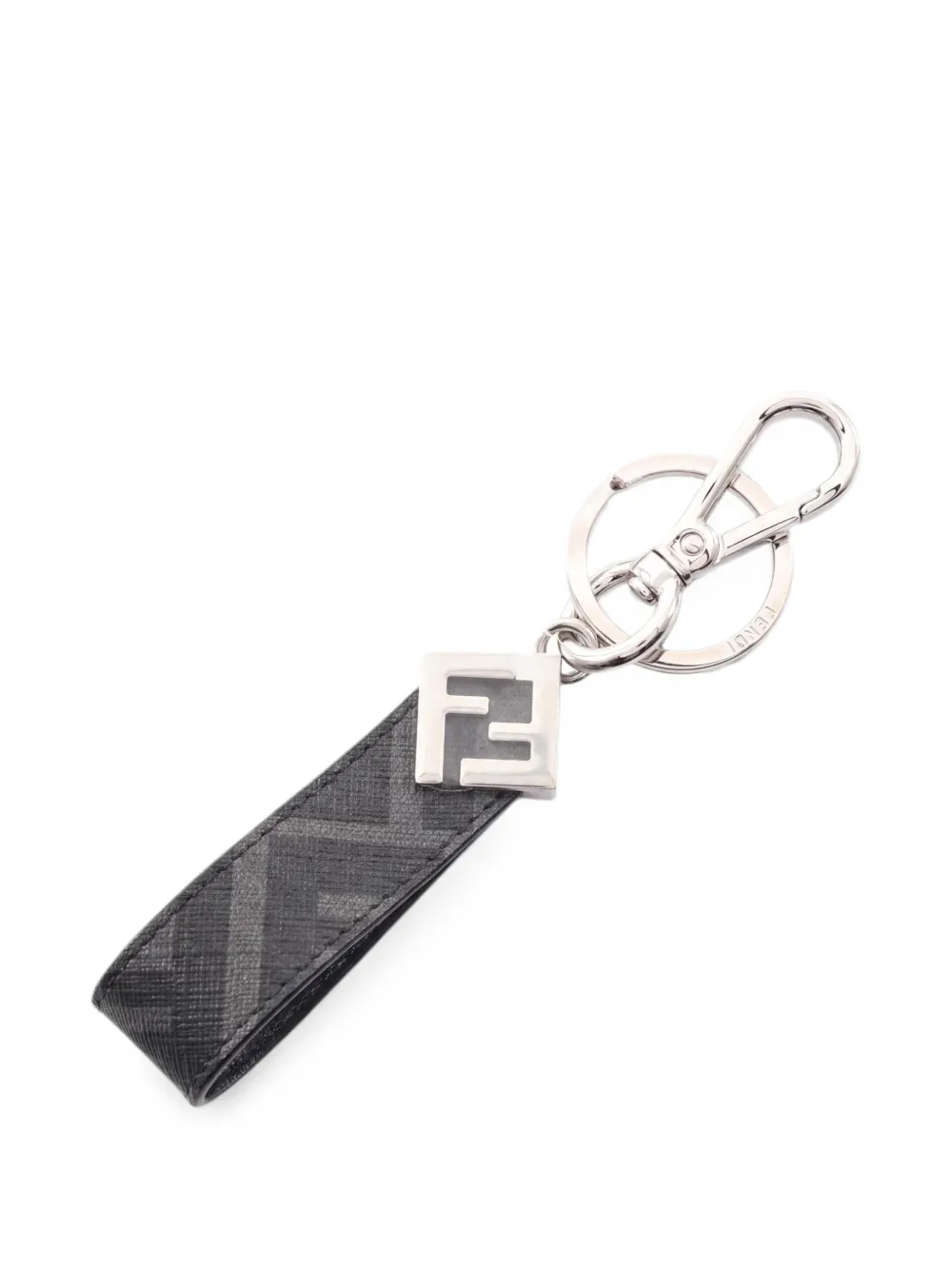 Fendi Pre-Owned 2020s Zucca FF key ring - Nero