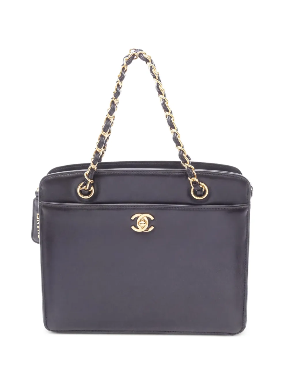 CHANEL Pre-Owned 1997-1999 CC-turn-lock tote bag - Black