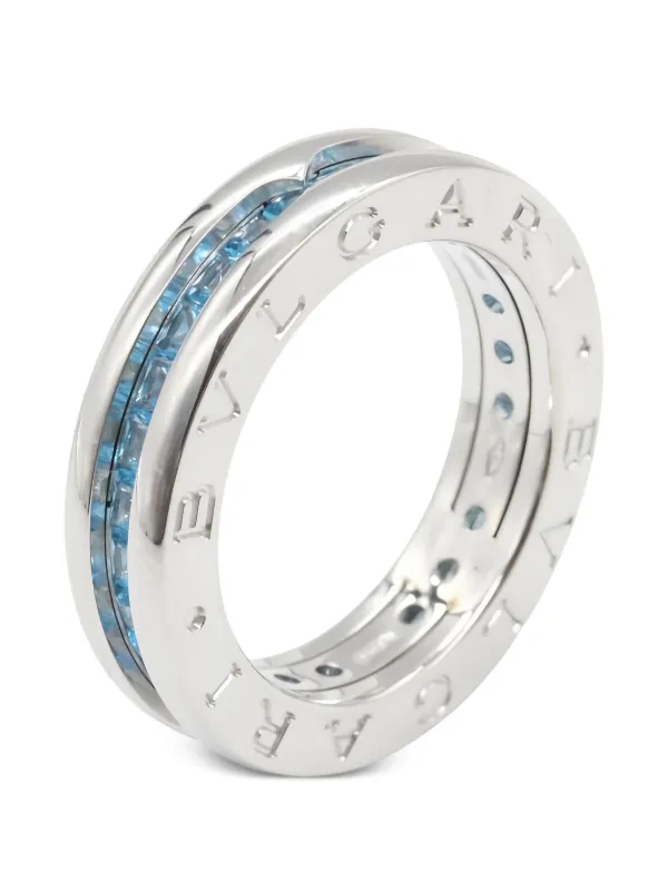 Bvlgari Pre-Owned 2010s B-zero1 Blue Topaz Ring | Silver | FARFETCH