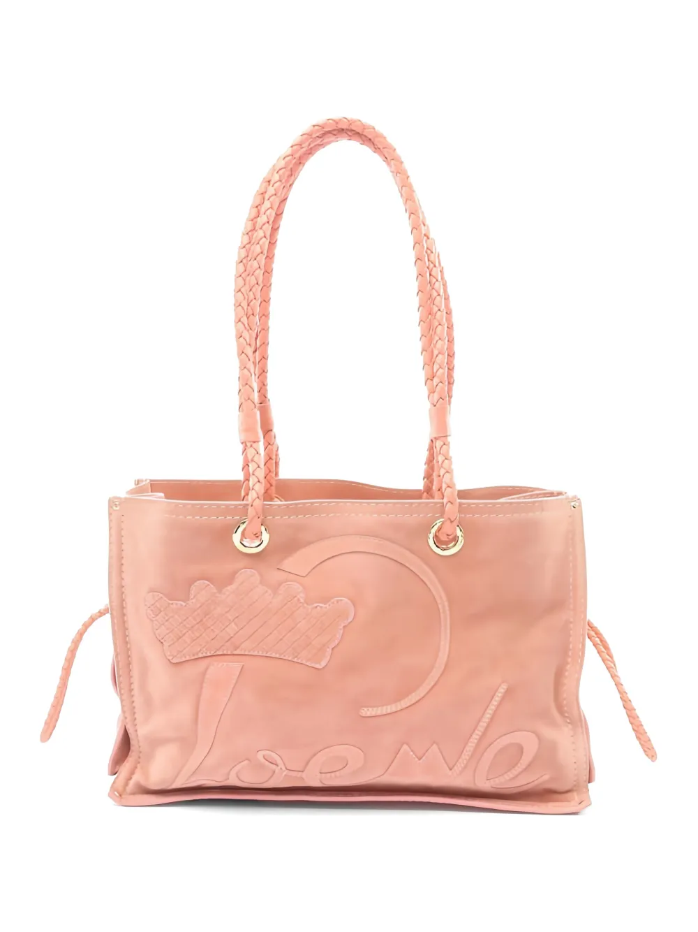 Loewe Pre-Owned 2000s braided tote bag - Rosa