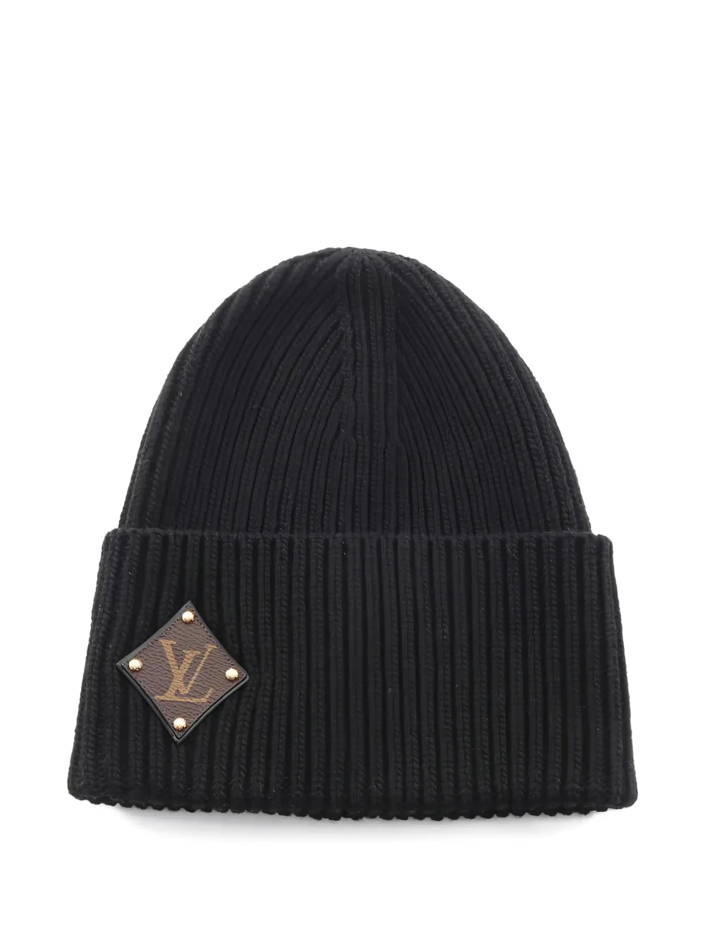 Louis Vuitton Pre-Owned 2022 logo-patch beanie hat - Nero