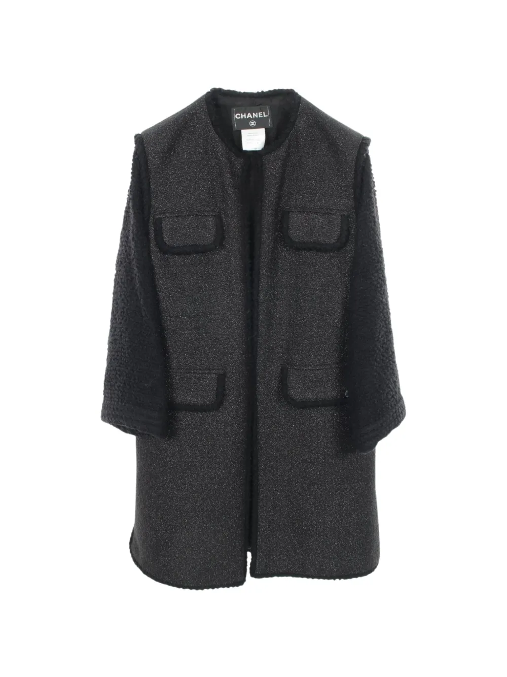 CHANEL Pre-Owned Cappotto Cocomark 1986-1988 - Nero