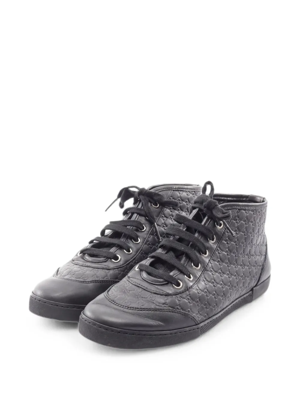 Gucci Pre-Owned 2000s Guccissima high-top sneakers - Schwarz