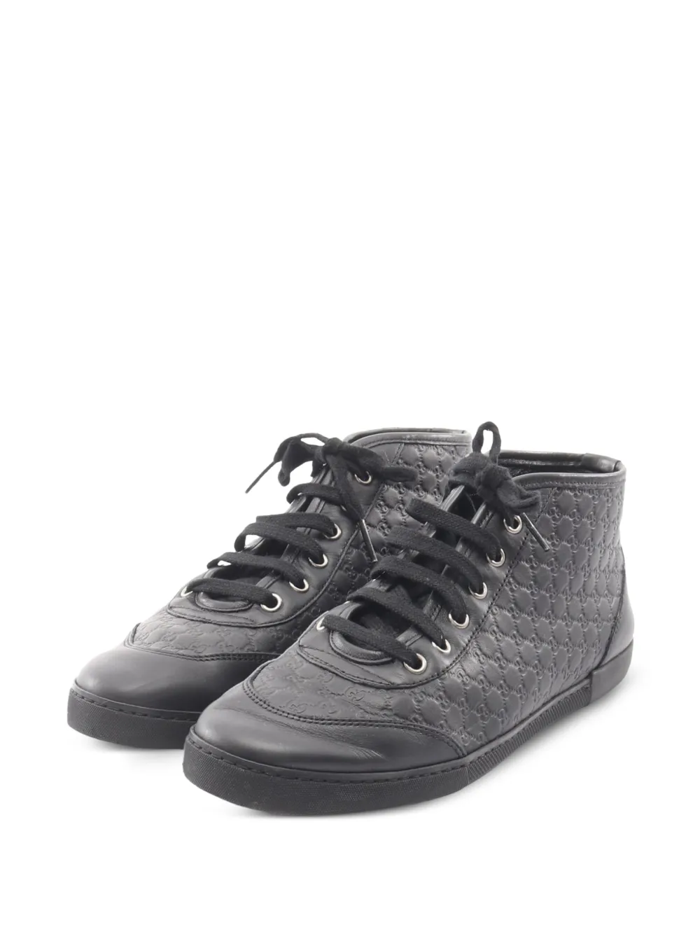 Gucci Pre-Owned 2000s Guccissima high-top sneakers - Schwarz