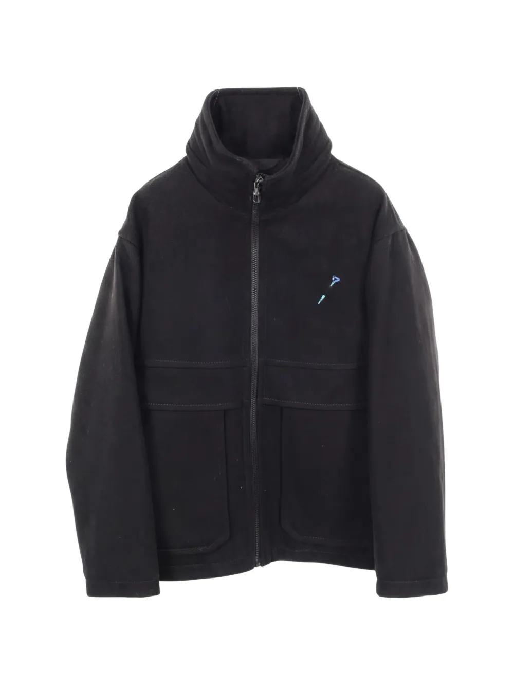 Louis Vuitton Pre-Owned 2010s LVM brooch blouson jacket - Nero