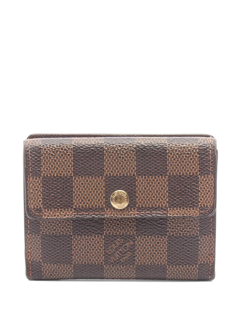 Louis Vuitton Pre-Owned 2005 Ludlow Damier Ebène coin purse - Marrone
