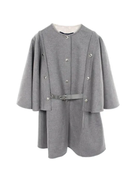 Louis Vuitton Pre-Owned 2020s cape-sleeve belted coat