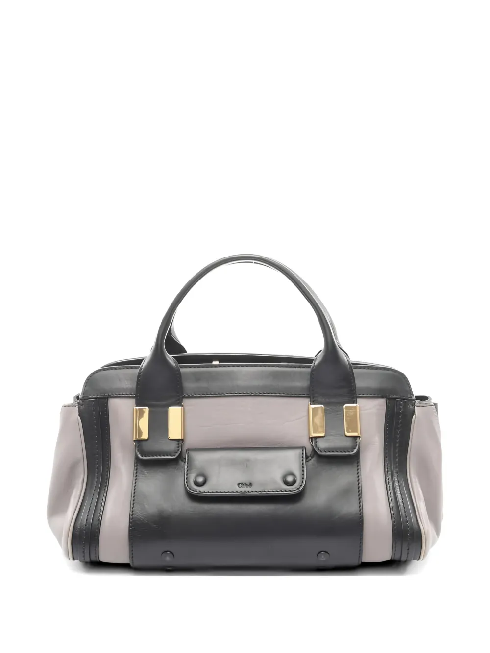 Chloé Pre-Owned 2000s Alice leather tote bag - Grigio