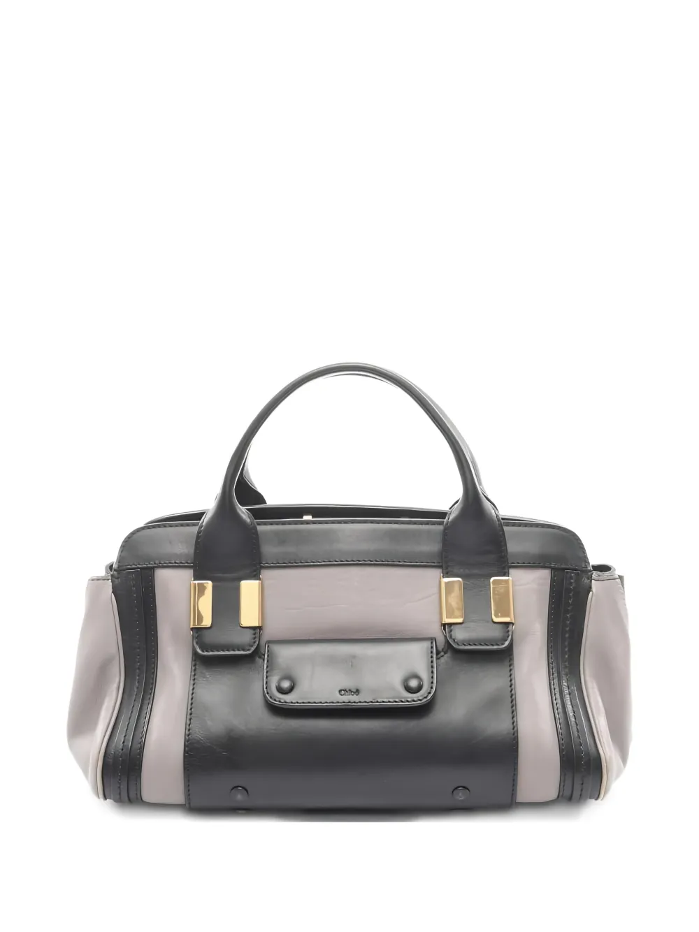 Chloé Pre-Owned 2000s Alice leather tote bag - Grigio