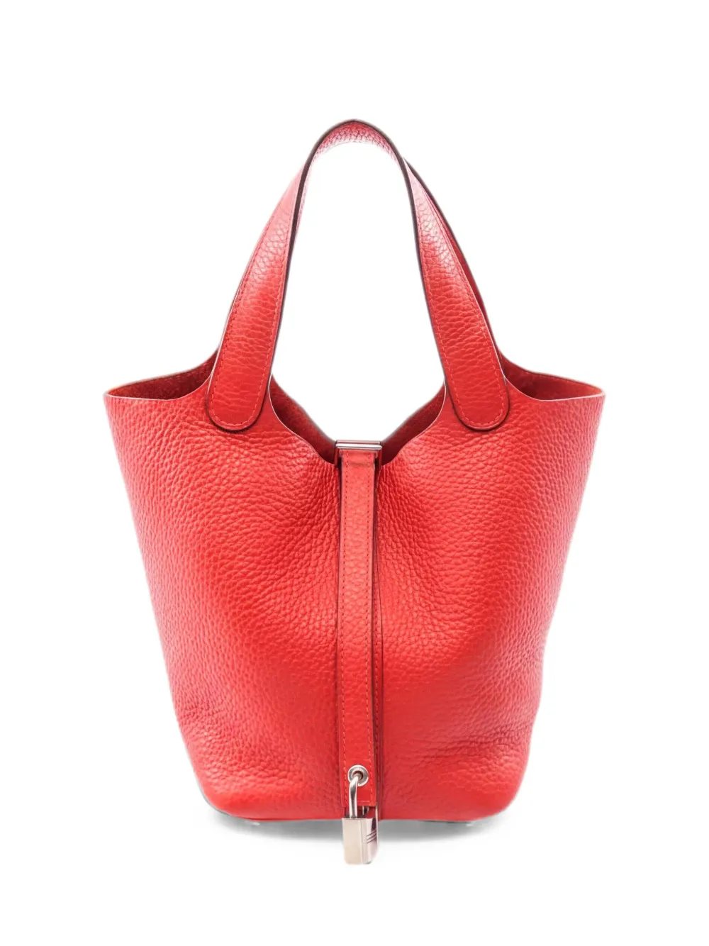 Hermès Pre-Owned Borsa tote Picotin Lock PM in pelle 2017 - Rosso