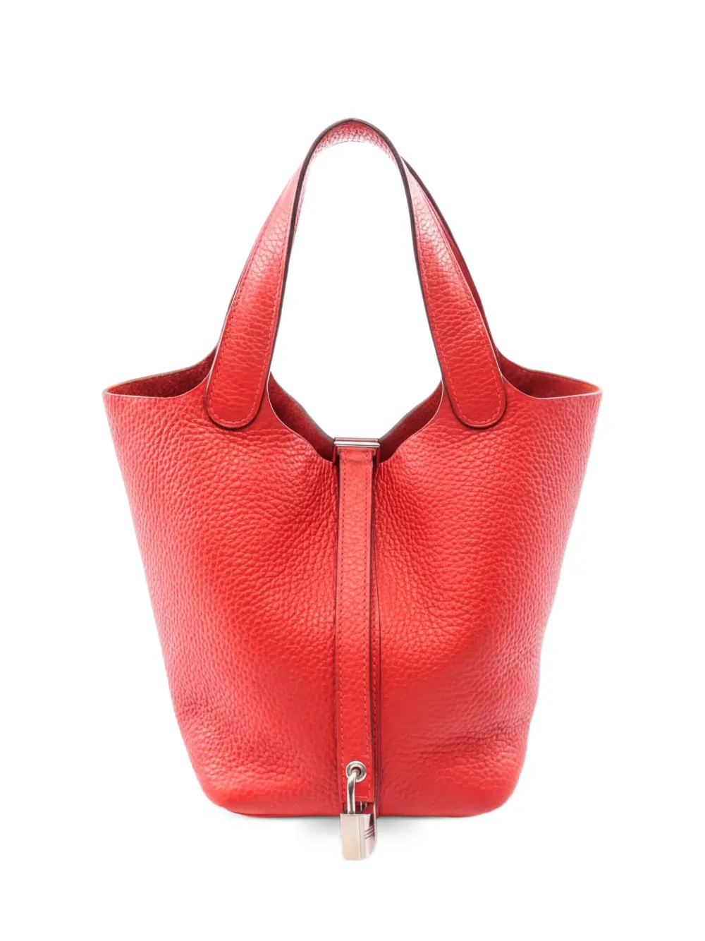 Hermès Pre-Owned 2017 PM Picotin Lock leather tote bag - Red
