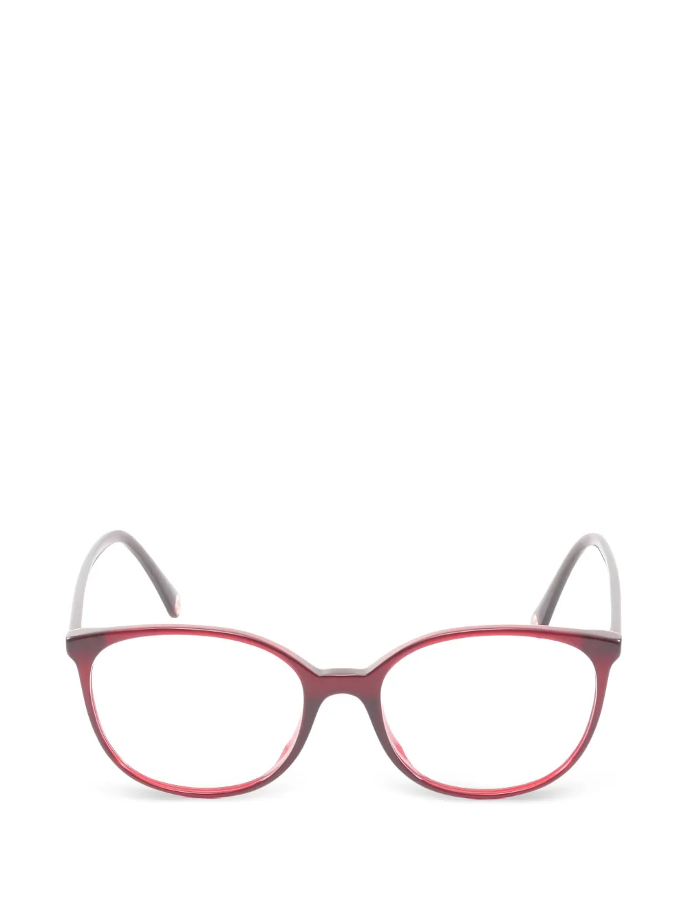 CHANEL Pre-Owned 1986-1988 Coco Mark cat-eye glasses - Rot