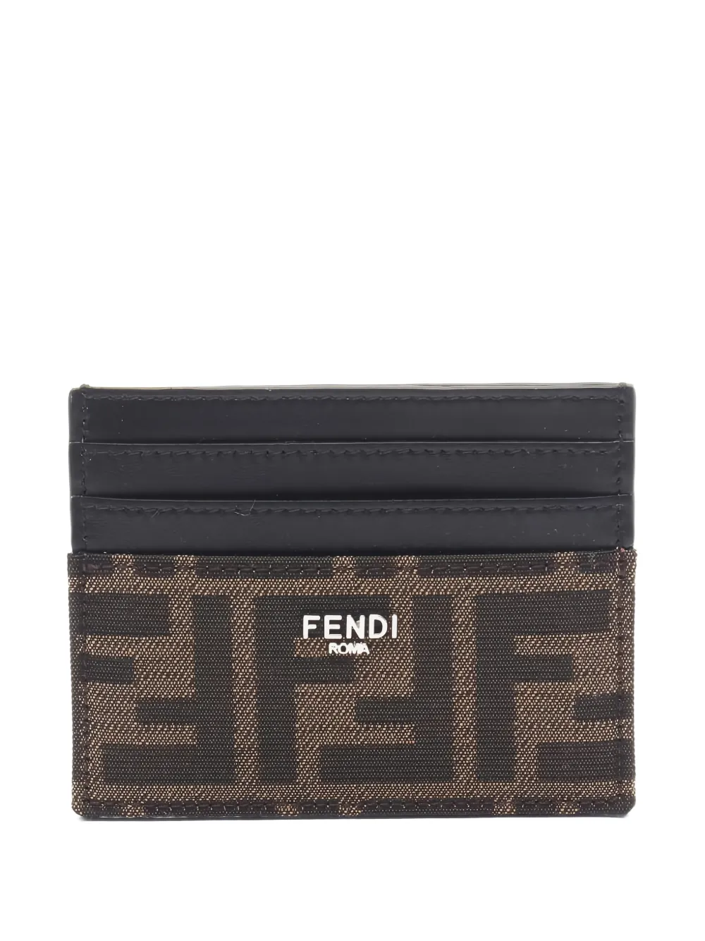 Fendi Pre-Owned 2020s Zucca card holder - Marrone