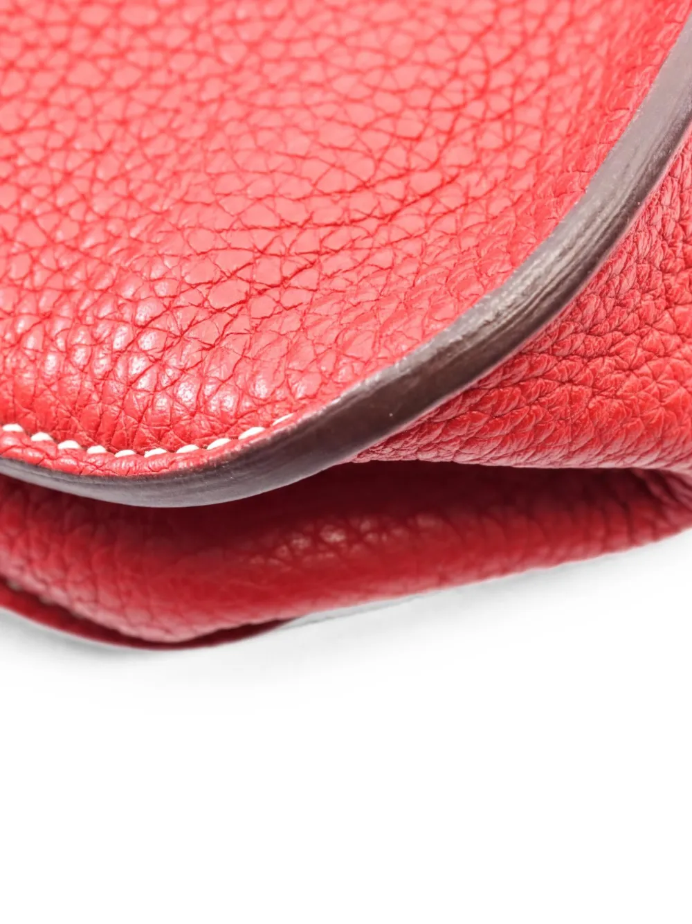 Hermès Pre-owned 2016 31 Arzan Two-way Leather Handbag in Red, view 4