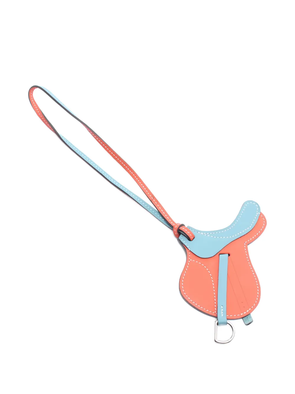 Hermès Pre-Owned 2010s saddle bag charm - Blau