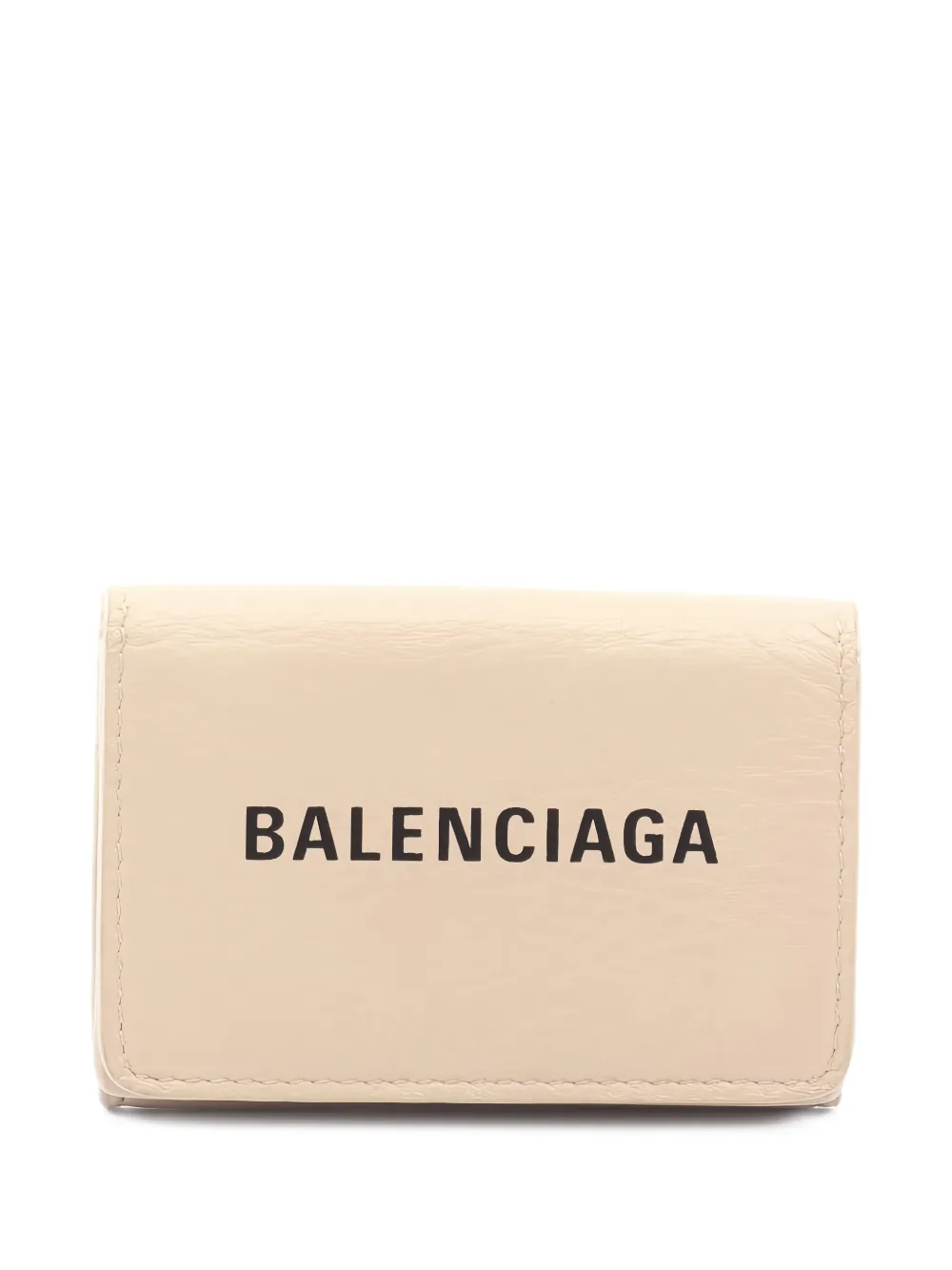 Balenciaga Pre-Owned 2010s logo-lettering wallet - Toni neutri