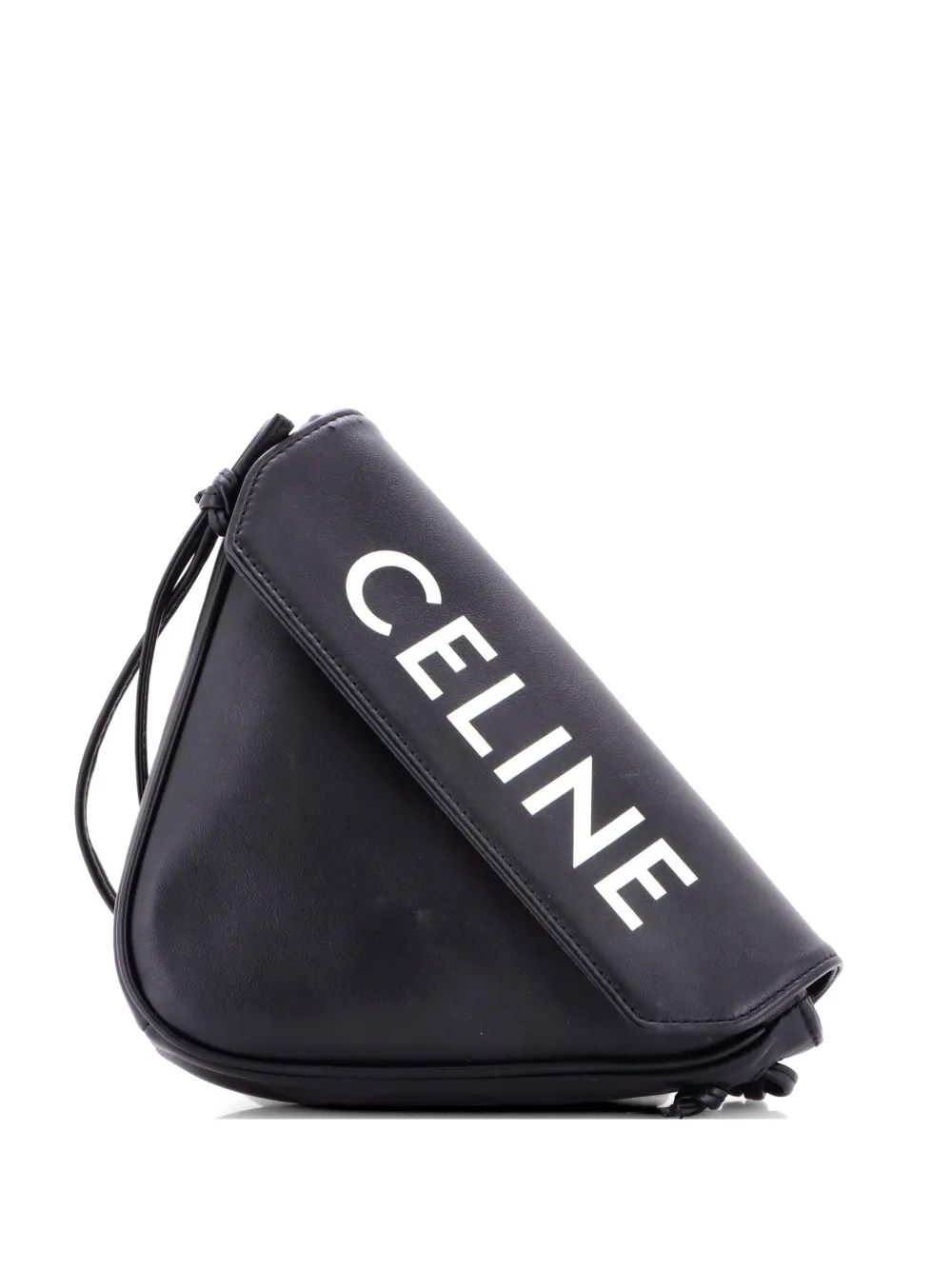 Celine Pre-Owned Triangle Bag Leather Mini crossbody bag - Nero
