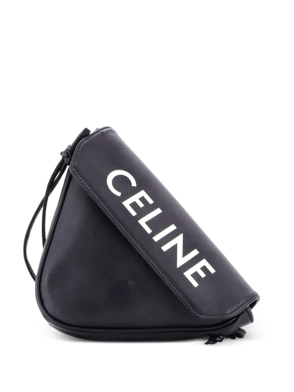 Celine Pre-Owned Triangle Bag Leather Mini crossbody bag - Nero