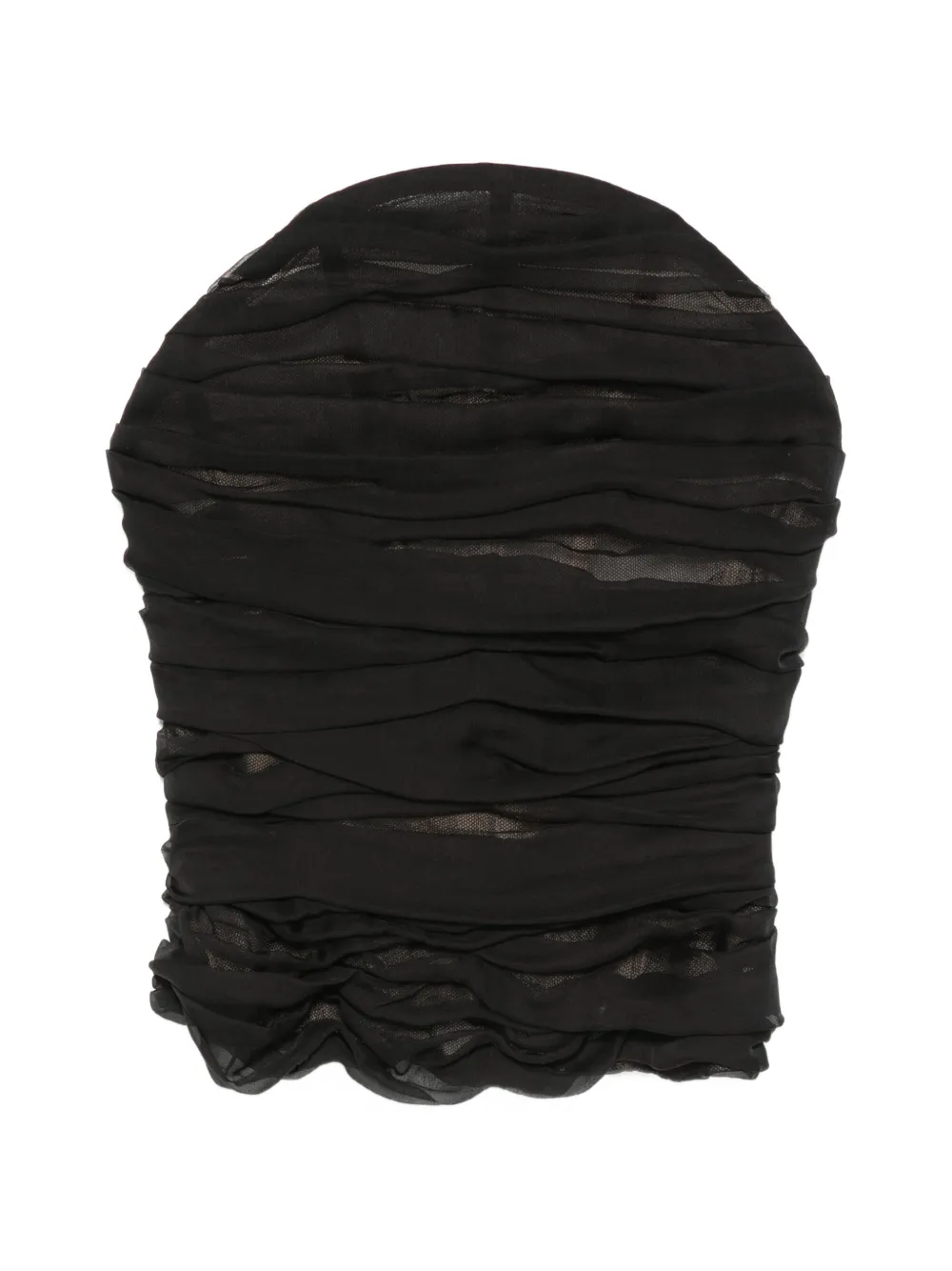 Balenciaga ruched halterneck top - Nero