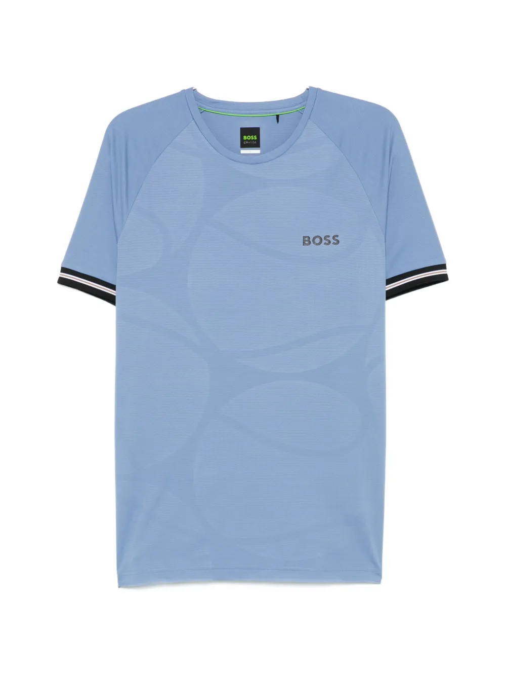 BOSS logo-print T-shirt - Blu