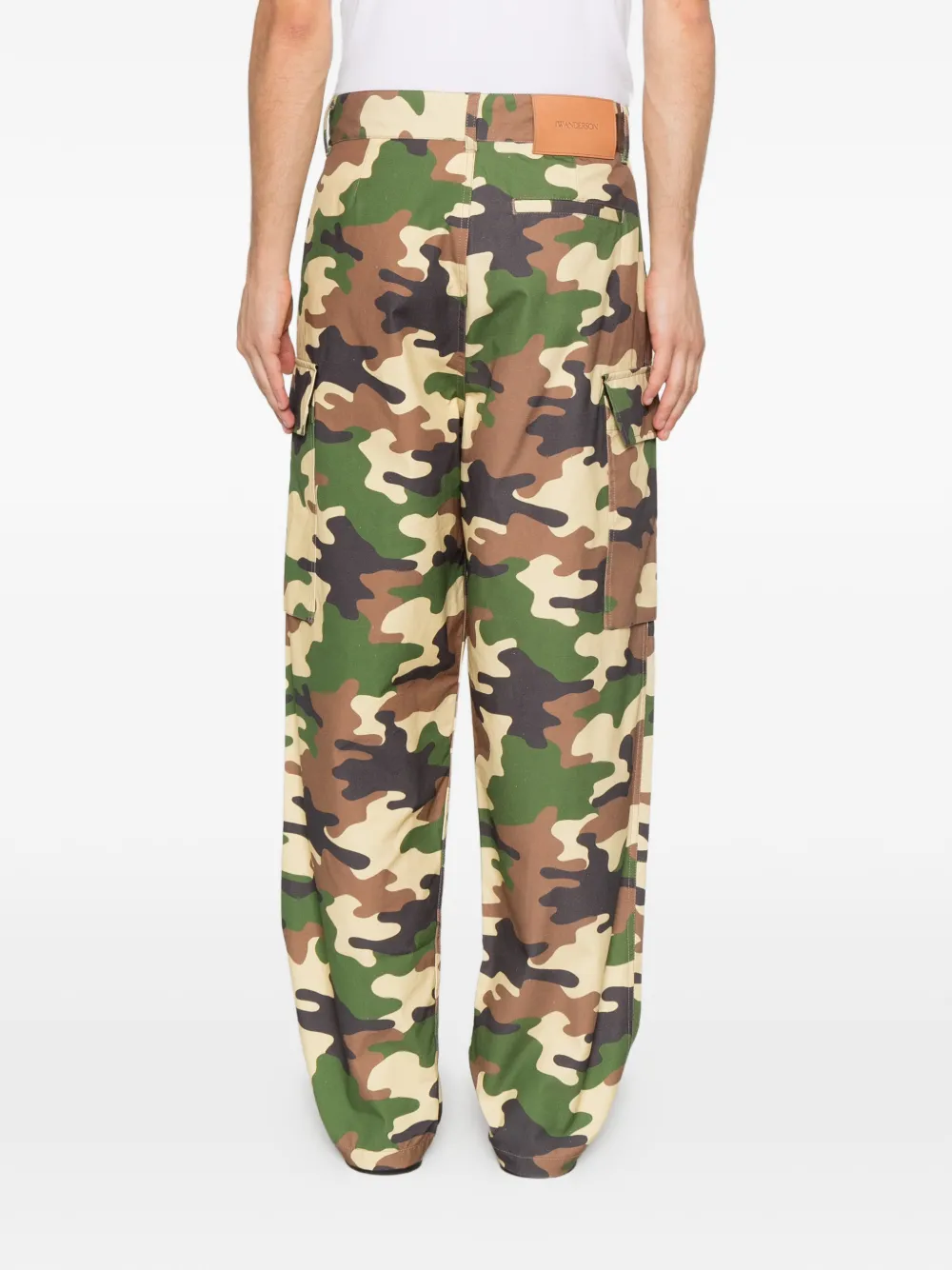 JW Anderson Cargo broek met camouflage print Groen