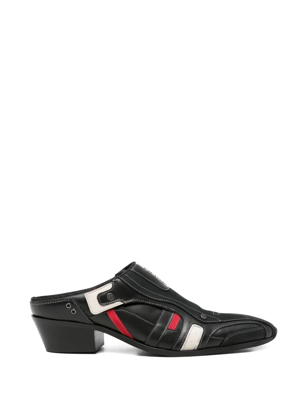 Martine Rose panelled leather mules - Nero