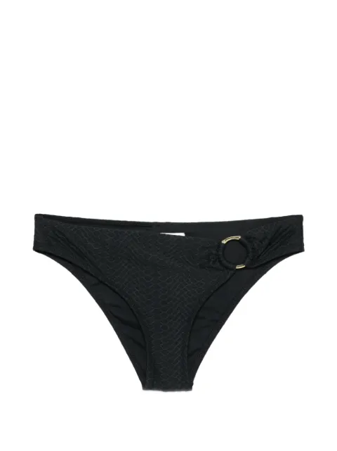Heidi Klein bikini bottom con efecto de piel de serpiente