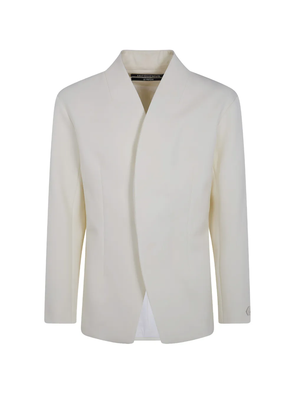 Jacquemus The Bastide collarless blaser - Neutrals