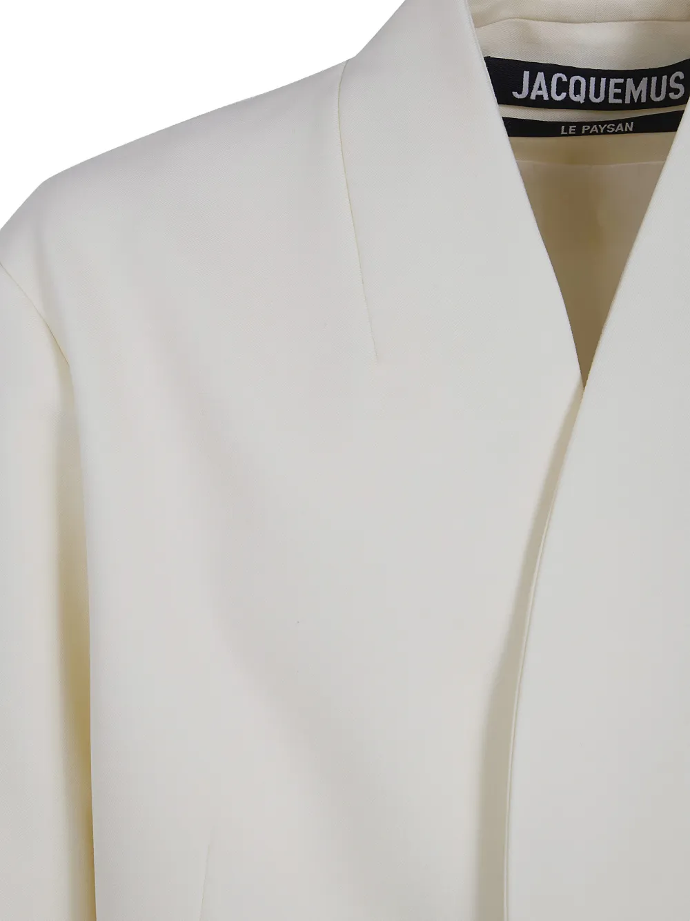 Jacquemus The Bastide kraagloze blazer Beige