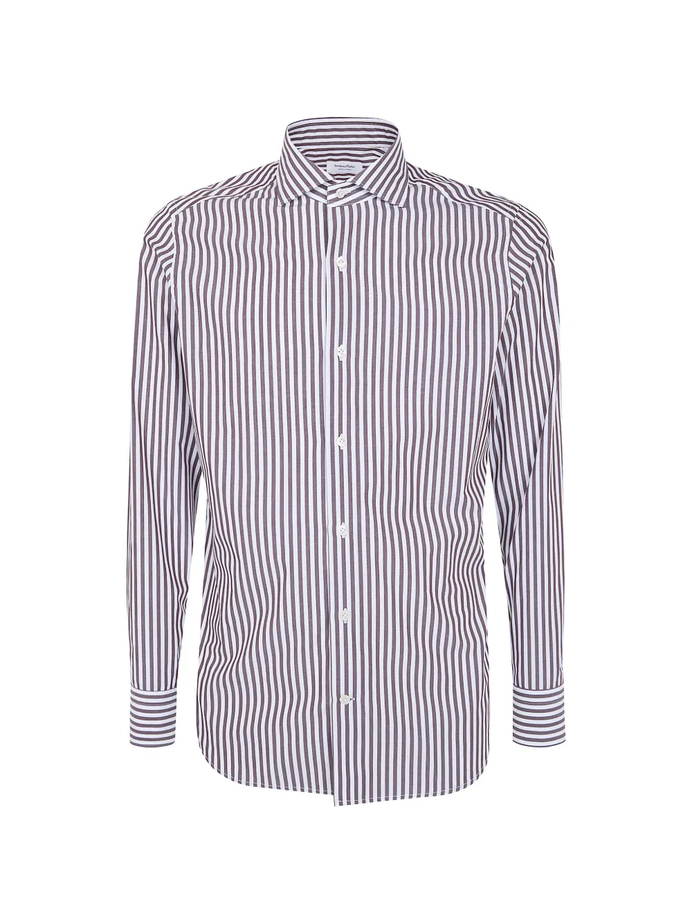 Tintoria Mattei striped long-sleeve shirt - Marrone