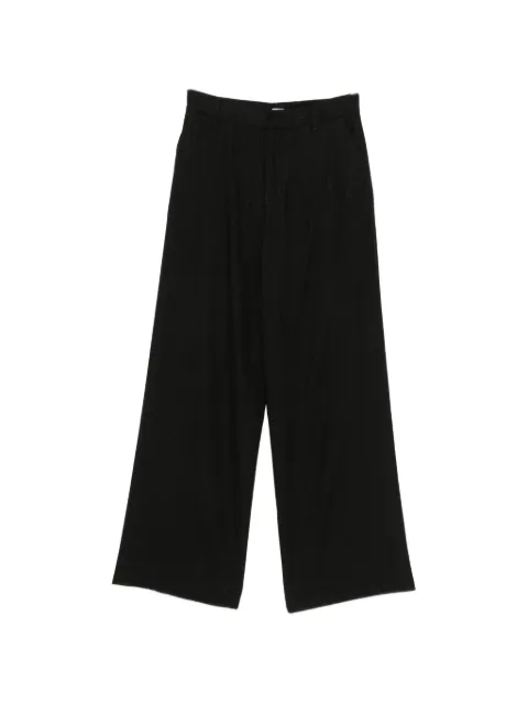 Covert wide-leg trousers