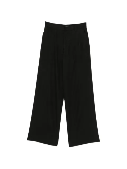 Covert wide-leg trousers