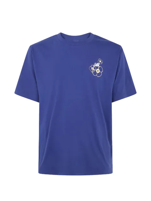 New Balance La City Run floral-print T-shirt
