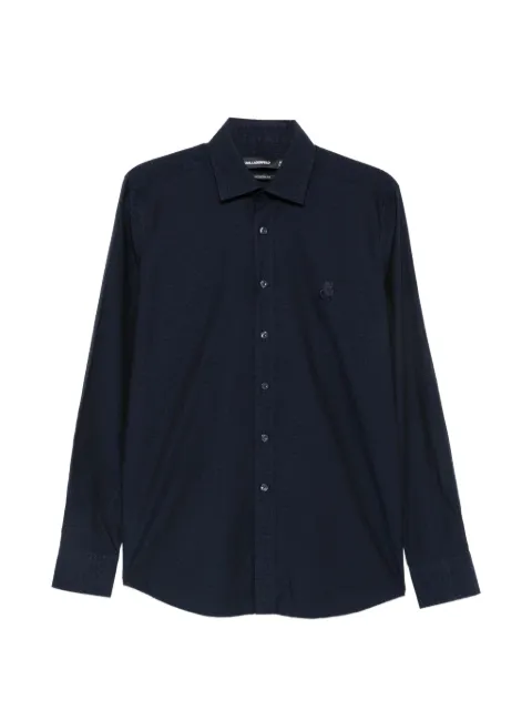 Karl Lagerfeld floral-embroidered shirt