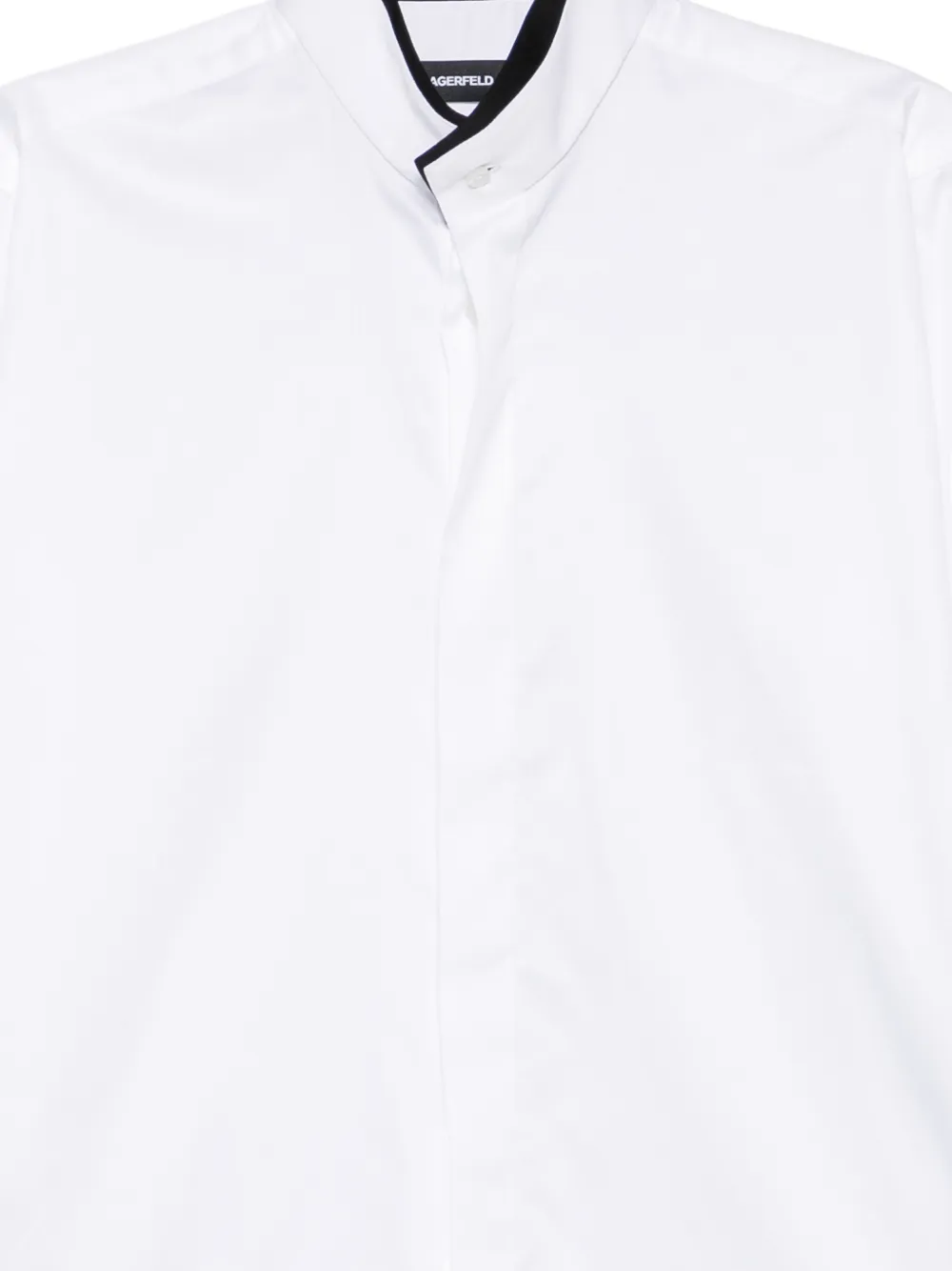 Karl Lagerfeld Overhemd met contrasterende afwerking Wit