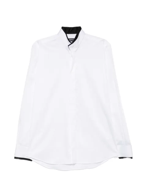 Karl Lagerfeld camisa de mezclilla con ribete en contraste