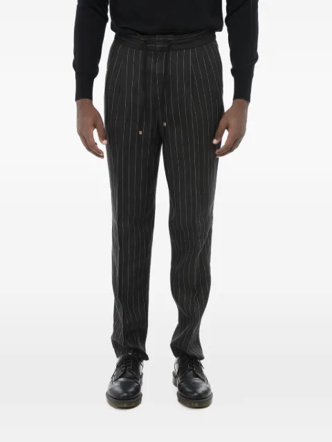 Brunello Cucinelli pantalones con motivo de rayas diplomáticas